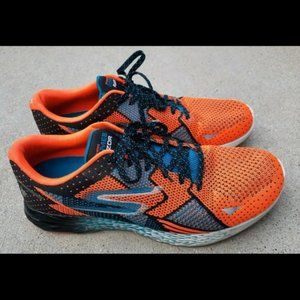 Skechers Mens Go Meb Razor SZ 11 Orange Teal Black Performance